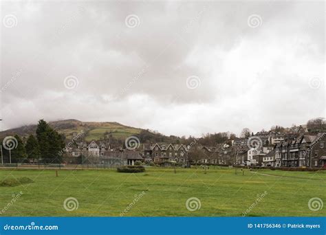 Ambleside Town in the Lake District National Trust Stock Photo - Image ...