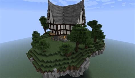 Floating Island With A House Minecraft Map