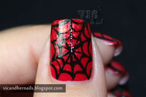 Vic and Her Nails: Halloween Nail Art Challenge - Spider/Webs