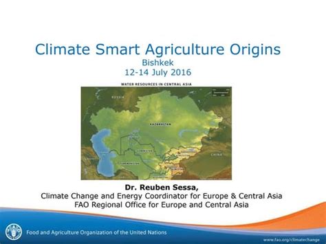 Climate smart agriculture