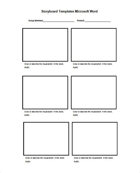 Storyboard Template Word