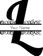 Letter L Monogram | Customize Online | Instant Download