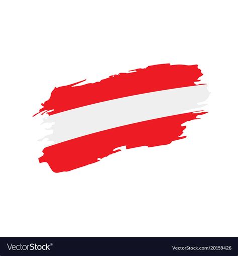 Austria flag Royalty Free Vector Image - VectorStock