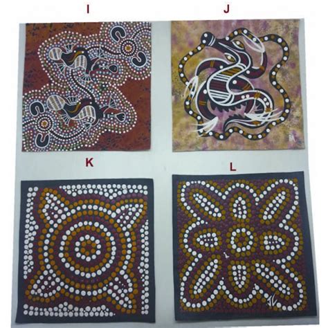 Aboriginal Art Hand Painted Canvas 20x20cm Assorted