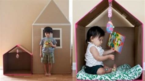 Cardboard House For Kids Diy