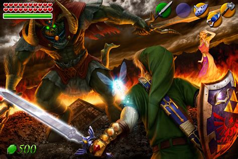 The Legend of Zelda: Ocarina of Time HD Wallpaper featuring Link, Zelda ...