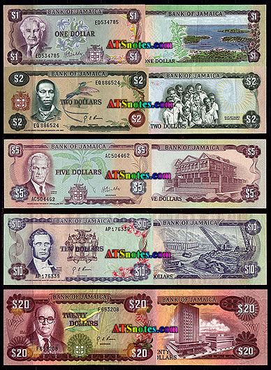 Jamaica banknotes - Jamaica paper money catalog and Jamaican currency history