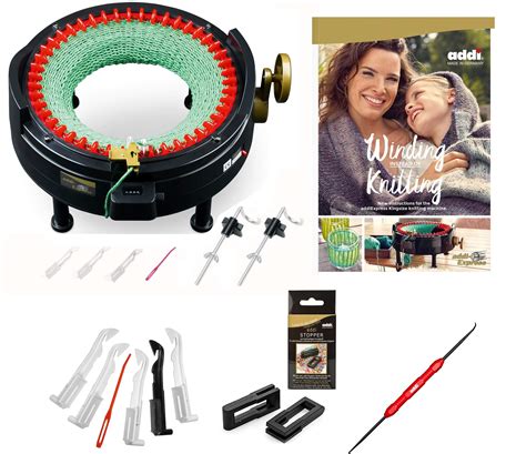 addi Express King Size Knitting Machine Kit Extended Version with Manual Counter Includes: 46 ...