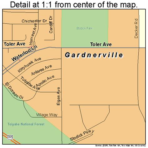 Gardnerville Nevada Street Map 3226300