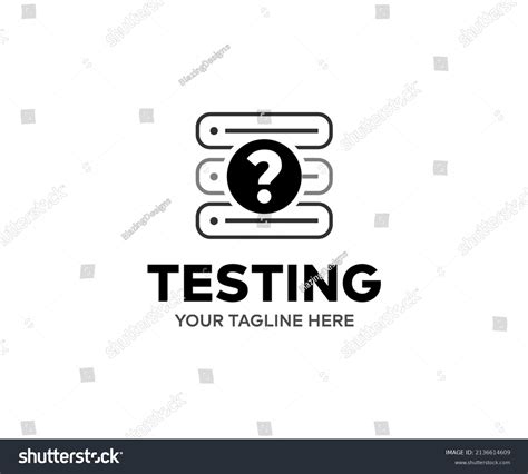 Online Test Logo Design Online Exam Stock Vector (Royalty Free ...