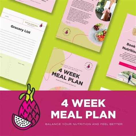 4 Week Meal Plan Digital Download – KatieNewton