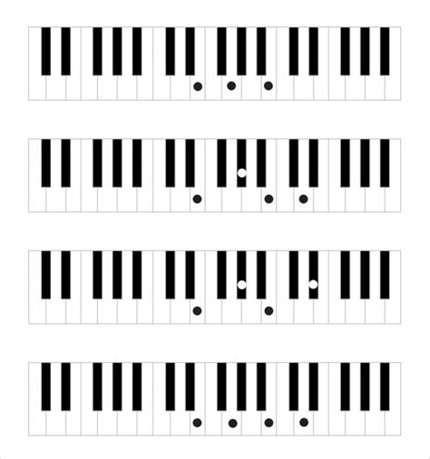 FREE 8+ Sample Piano Notes Chart Templates in PDF