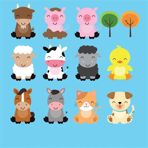 6 Farm Animals Cartoon Funny - AMP