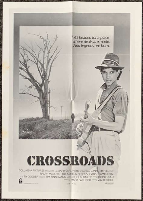 All About Movies - Crossroads 1986 Movie Poster Rare Mini Daybill Ralph Macchio Ry Cooder