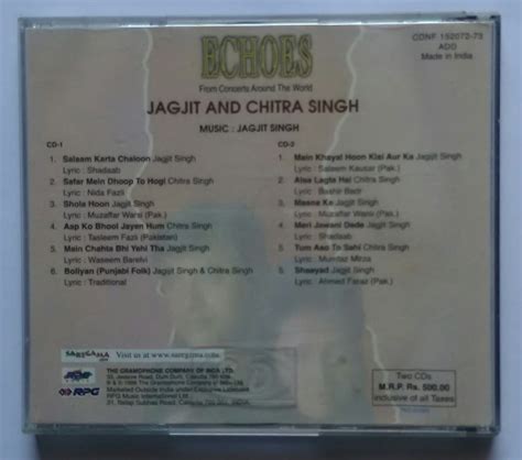 Echoes - Jagjit Singh & Chitra Singh ' From Concerts Around The World ...