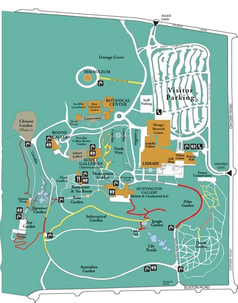 California map, Huntington library, Los angeles day trips