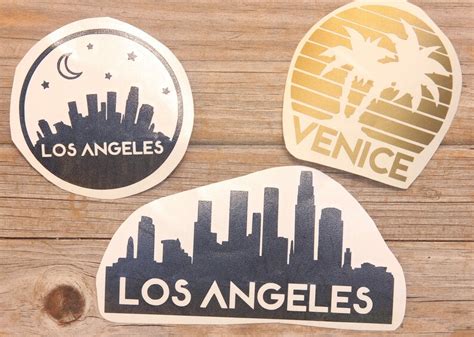 Los Angeles skyline vinyl sticker Car stickers Car Decals | Etsy