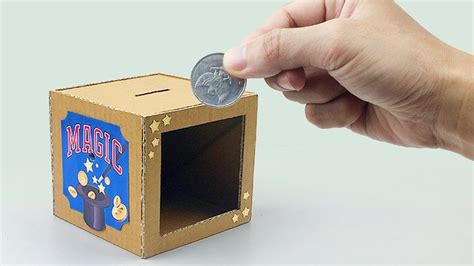 How to Make Coin Bank Box | Diy Magic Box | Diy box, Magic crafts ...