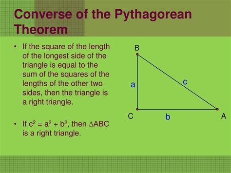 PPT - 7.2 The Converse of the Pythagorean Theorem PowerPoint Presentation - ID:2789405