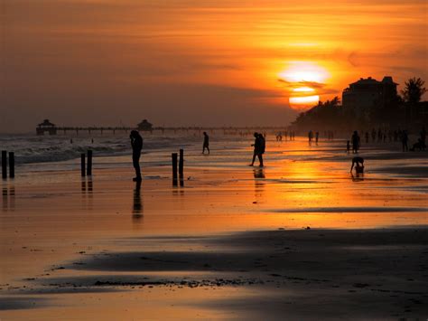 Sunset On The Beach Free Stock Photo - Public Domain Pictures