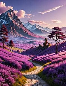 Purple Scenery Background Add Your Photos Free ID:1499945