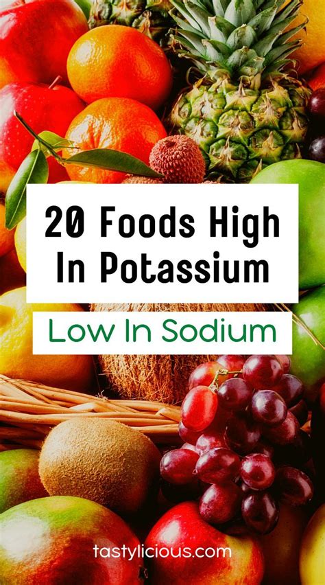 20 Foods High in Potassium & Low in Sodium