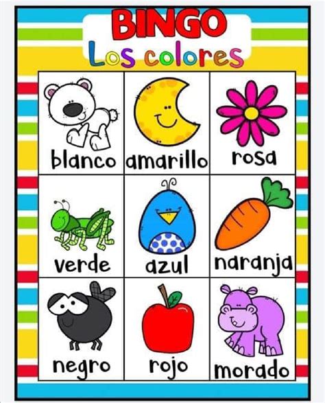 bingo para trabajar los colores_page-0004 - Orientación Andújar - Recursos Educativos