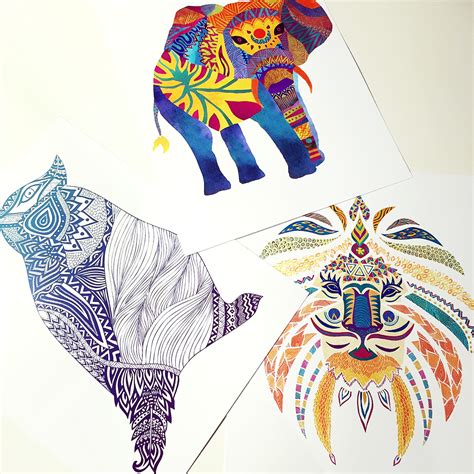 Animal & More Multicolor Illustrations on Behance