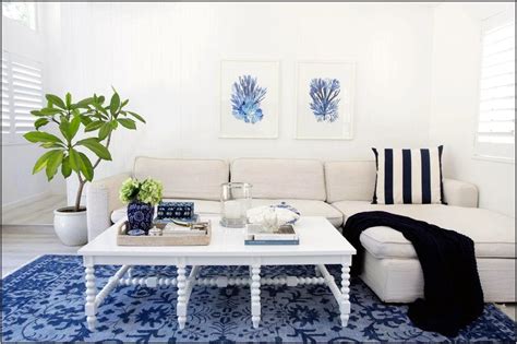 Hamptons Style Living Room - Living Room : Home Decorating Ideas # ...