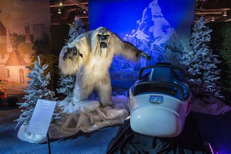 An Abominable Snowman and an attraction vehicle from the Matterhorn ...