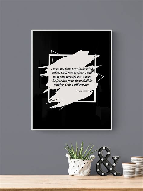 Fear is the Mind Killer Poster Dune Poster Dune Wall Poster - Etsy UK