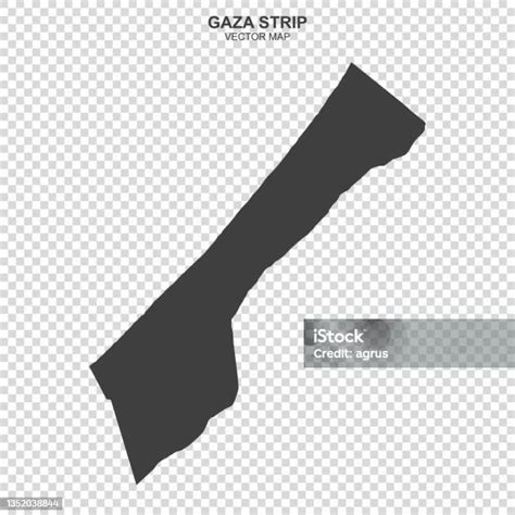 Elemen Desain Vektor Peta Jalur Gaza Ilustrasi Stok - Unduh Gambar ...