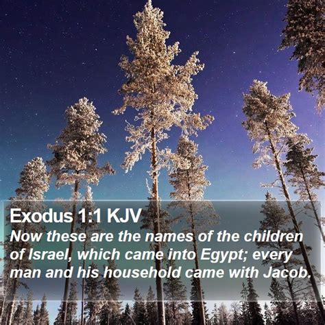 Exodus 1:1 KJV Bible Verse Images