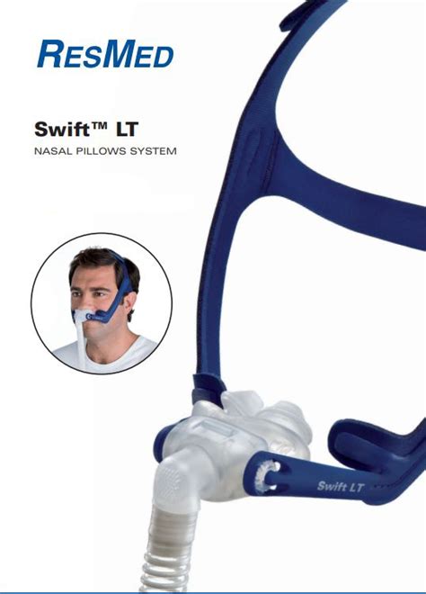 ResMed Swift LT & Swift LT for Her Nasal Pillow Mask & Supplies ...