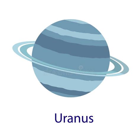 Uranus Planet Icon, Outline Style Stock Vector - Illustration of logo, isolated: 129799637