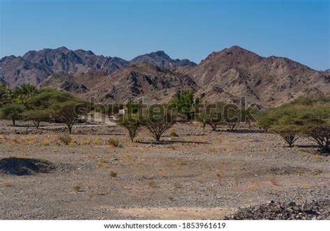 Fujairah Mountains Hajar Mountains Beautiful Landscape Stock Photo ...