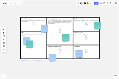 Feature Canvas Template & Example for Teams | Miro