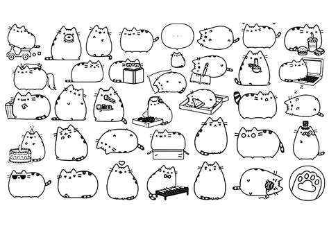 Kawaii Pusheen Para Colorir Imprimir E Desenhar Colorir Me | sexiezpix Web Porn