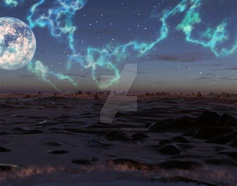 Ice Planet Moon by ThomasHauser on DeviantArt