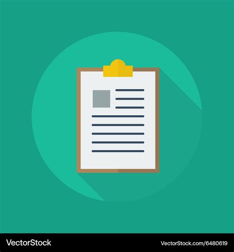 Medical flat icon report Royalty Free Vector Image