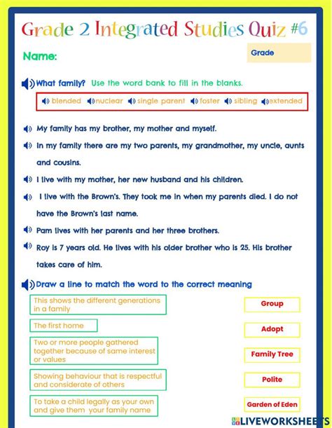 Gr. 2 Integrated Studies Quiz 6 814972 | MBCAG2 | Live