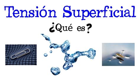 💧 ¿Qué es la Tensión Superficial? 💦 [Fácil y Rápido] | FÍSICA ...