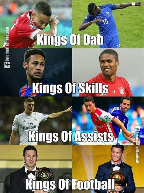 “Messi and Ronaldo ” | Funny soccer memes, Soccer memes, Soccer funny