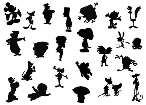 Click the Cartoon Silhouette Quiz