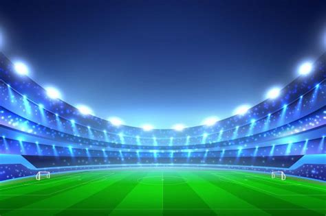 Free Vector | Soccer stadium | Campo da calcio, Giochi sportivi, Stadi ...