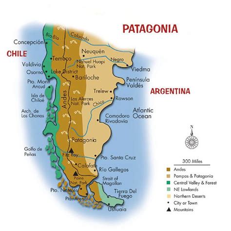 Patagonia, spazi enormi e selvaggi battuti dai venti e la luce intensa ...