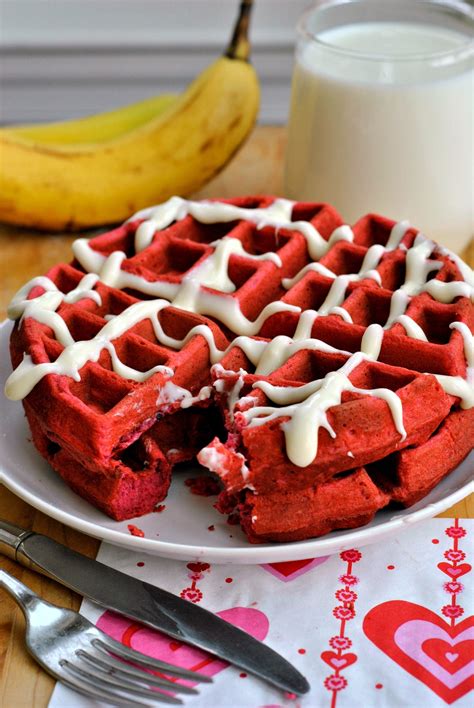 Red Velvet Waffles – Go Eat and Repeat | Red velvet waffles, Waffle recipes, Waffle recipe with ...