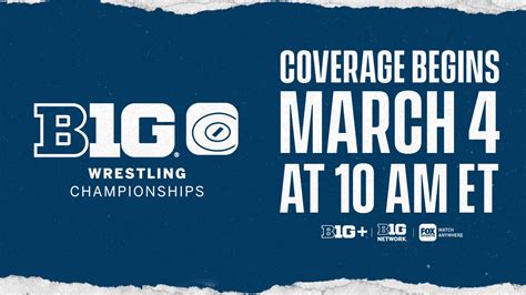 Big Ten Network Presents Coverage of 2023 Big Ten Wrestling ...