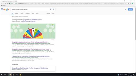 Google spinner surprise birthday - plediamond