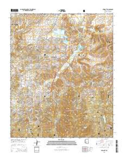 Willow Creek Topographic Map in Yavapai County, Arizona